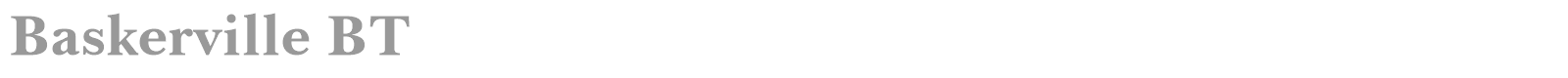 Baskerville font preview
